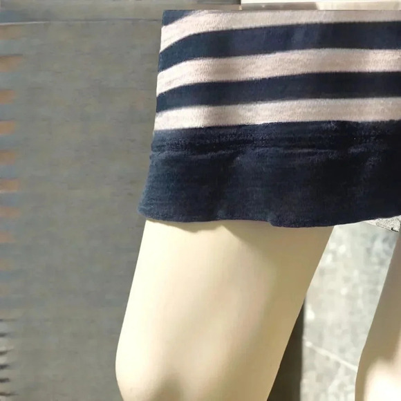 OFF WHITE/BLACK BANANA REPUBLIC RELAXED FIT DRESS 3/4” SLEEVES SIZE XTRA LARGE - Picture 5 of 16